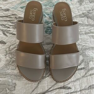 Franco Sarto Grey Band Sandals 8M